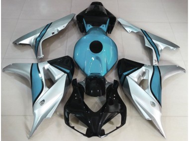 Argent & Bleu Clair Personnalisé 2006-2007 Honda CBR1000RR Carénage Moto