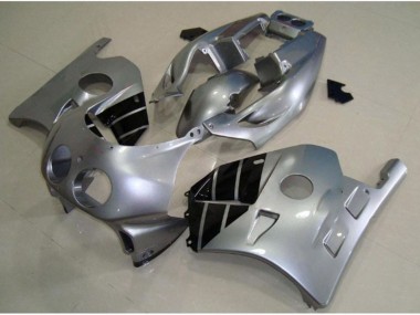 Argent & Noir 1990-1998 Honda CBR250RR Carénage Moto