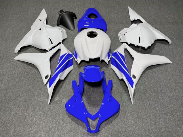 Bande Latérale Bleu Foncé & Blanche 2009-2012 Honda CBR600RR Carénage Moto
