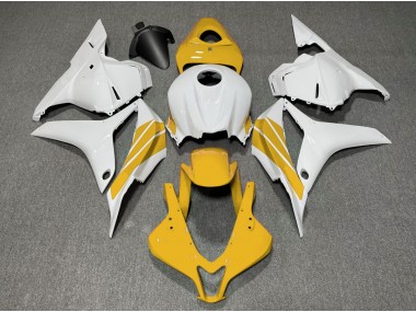 Bande Latérale Jaune & Blanche 2009-2012 Honda CBR600RR Carénage Moto