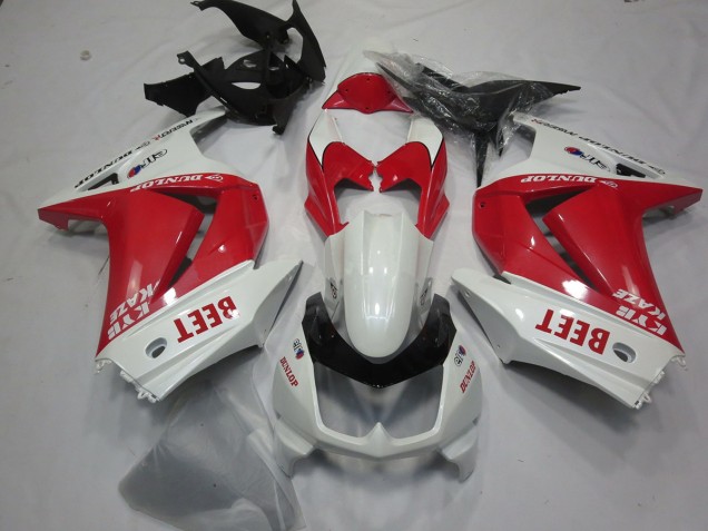 Beet Rouge & Blanche 2008-2012 Kawasaki Ninja 250 Carénage Moto Beet Rouge & Blanche 2008-2012 Kawasaki Ninja 250 Carénage Moto