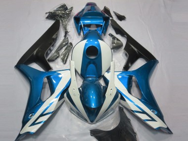 Blanc Brillant & Bleu 2006-2007 Honda CBR1000RR Carénage Moto
