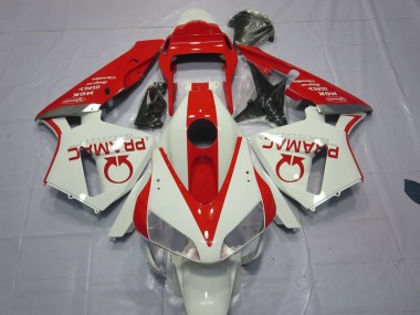 Blanc & Rouge Pramac 2003-2004 Honda CBR600RR Carénage Moto