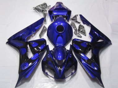 Bleu Brillant & Noir 2006-2007 Honda CBR1000RR Carénage Moto
