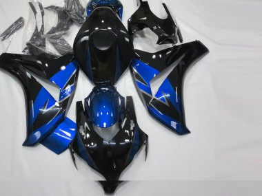 Bleu Brillant & Noir 2008-2011 Honda CBR1000RR Carénage Moto