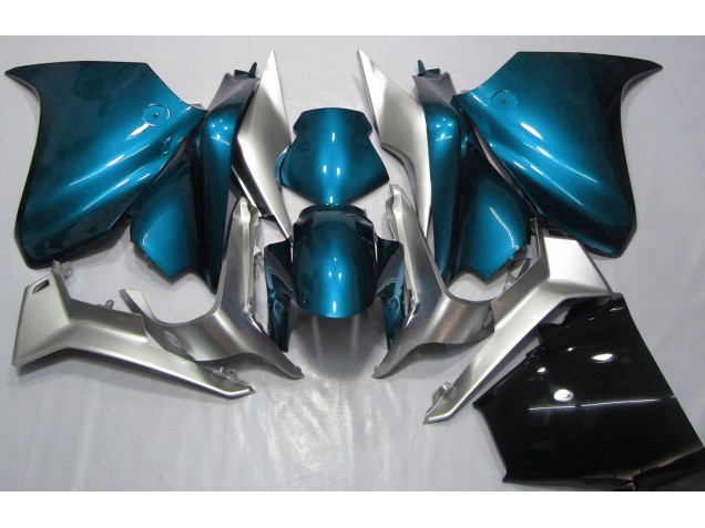 Bleu Clair & Argent 2010-2013 Honda VFR1200 Carénage Moto Bleu Clair & Argent 2010-2013 Honda VFR1200 Carénage Moto