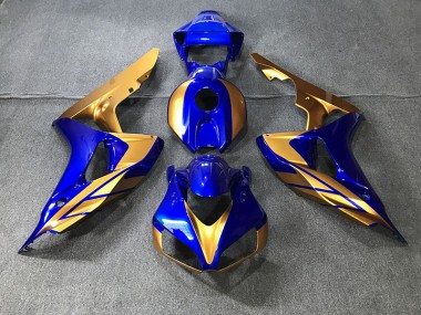 Bleu & Or 2006-2007 Honda CBR1000RR Carénage Moto