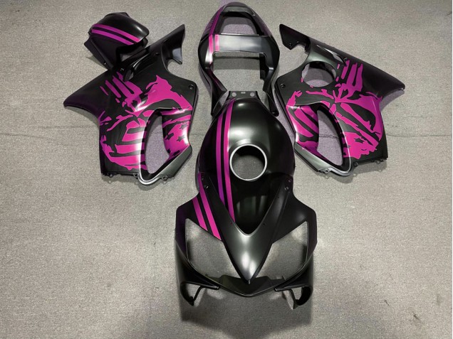 Crane Noir Mat & Rose 2001-2003 Honda CBR600 F4i Carénage Moto