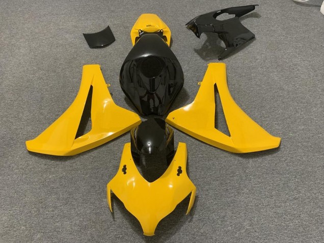 Jaune Perle & Noir 2008-2011 Honda CBR1000RR Carénage Moto Jaune Perle & Noir 2008-2011 Honda CBR1000RR Carénage Moto