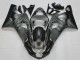 Carénages Moto Suzuki GSXR 600/750 2004-2005 - Gris Noir Flamme