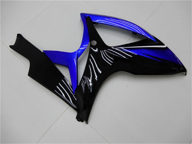 Carénages Moto Suzuki GSXR 600/750 2006-2007 - Bleu Noir Brillant