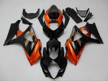 Carénage Moto Suzuki GSXR 1000 2007-2008 - Orange Noir