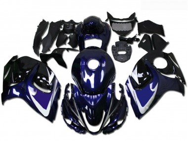 Carénages Moto Suzuki GSXR 1300 Hayabusa 2008-2020 - Noir Brillant Bleu Blanc