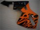 Carénage Moto Honda CBR600RR 2005-2006 - Orange Noir Flamme