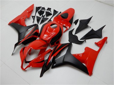 Kits Carénage Moto ABS Honda CBR600RR 2007-2008 - Rouge Noir Mat