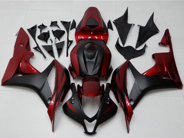 Kits Carénage Moto Honda CBR600RR 2007-2008 - Rouge Noir Mat