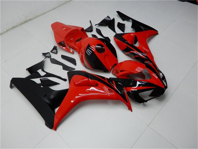 Kits Carénages Moto Honda CBR1000RR 2006-2007 - Rouge Noir Brillant
