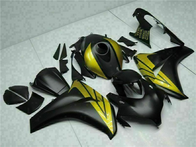 Carénages Moto Honda CBR1000RR 2008-2011 - Noir Mat Or