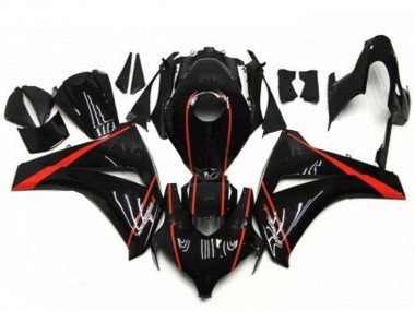 Carénages Moto Honda CBR1000RR 2008-2011 - Noir Brillant Rouge