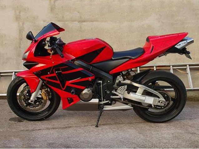 Carénages Moto Honda CBR600 F2 1991-1994 - Rouge Noir Mat