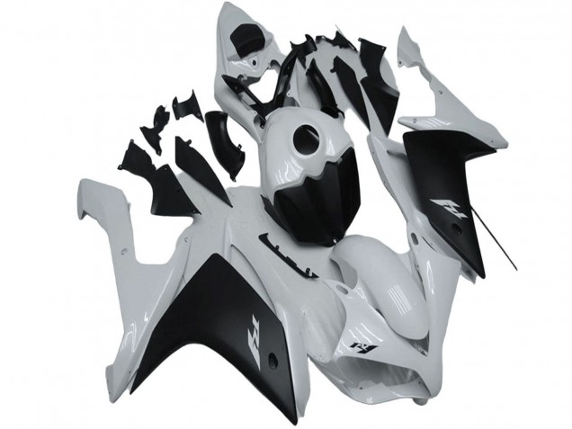 Carénage Moto Yamaha YZF R1 2007-2008 - Blanc Noir Mat
