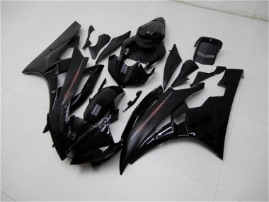Kits Carénage Moto Yamaha YZF R6 2006-2007 - Noir Brillant Noir Mat