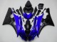 Carénage Moto Yamaha YZF R6 2006-2007 - Bleu Noir Mat