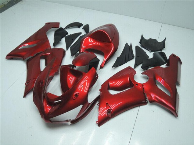Carénages Moto Kawasaki ZX6R 2005-2006 - Bonbon Rouge