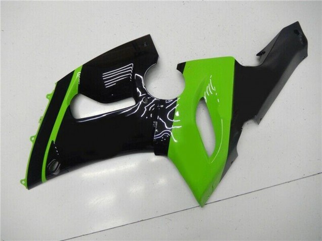 Carénage Moto Kawasaki ZX6R 2005-2006 - Vert Noir Brillant