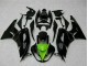 Carénages Moto Kawasaki ZX6R 2009-2012 - Noir Brillant Vert