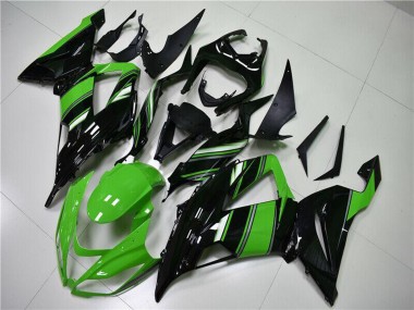 Kits Carénage Moto ABS Kawasaki ZX6R 2013-2018 - Vert Noir Brillant