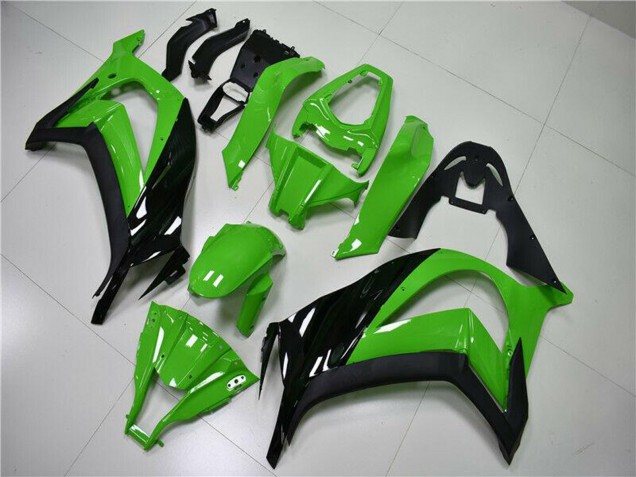 Carénage Moto Kawasaki ZX10R 2011-2015 - Vert Noir Brillant
