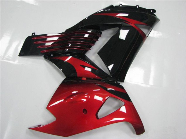 Carénages Moto Kawasaki ZX14R ZZR1400 2006-2011 - Rouge Noir