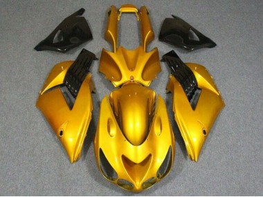 Carénages Moto Kawasaki ZX14R ZZR1400 2006-2011 - Or Noir Brillant