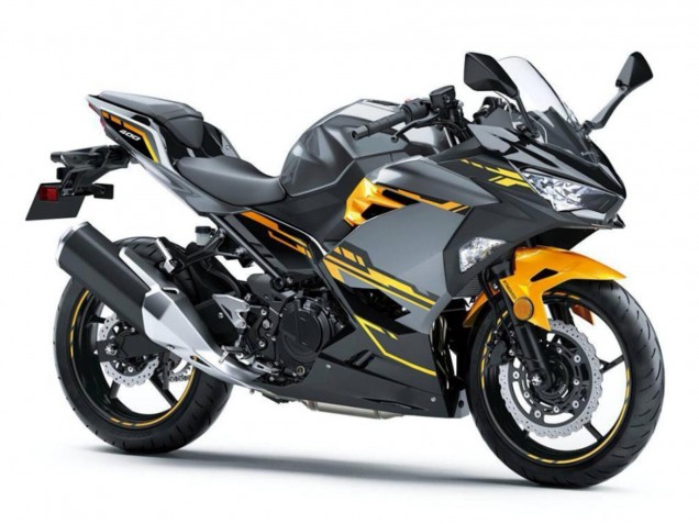 Carénages Moto Kawasaki EX400 2018-2024 - Noir Gris Orange