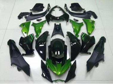 Carénage Moto Kawasaki Z800 2013-2018 - Vert Noir Brillant