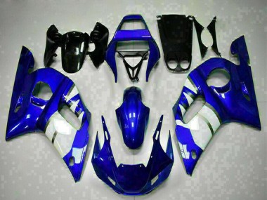 Carénages Moto Yamaha YZF R6 1998-2002 - Bleu Blanc