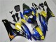 Carénages Moto Yamaha YZF R6 2006-2007 - Bleu Jaune Noir Brillant Requin