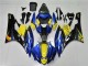 Carénages Moto Yamaha YZF R6 2006-2007 - Bleu Jaune Noir Brillant Requin