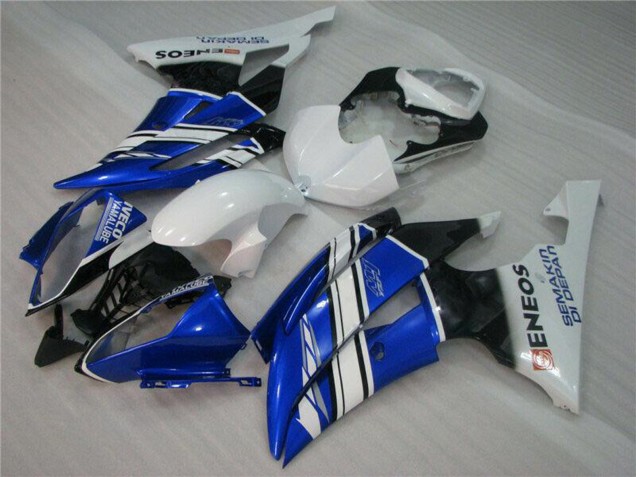 Carénages Moto Yamaha YZF R6 2008-2016 - Blanc Bleu Noir ENEOS Semakin Didepan