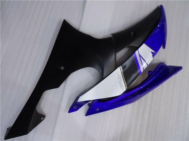 Carénages Moto Yamaha YZF R6 2008-2016 - Blanc Bleu Noir Mat