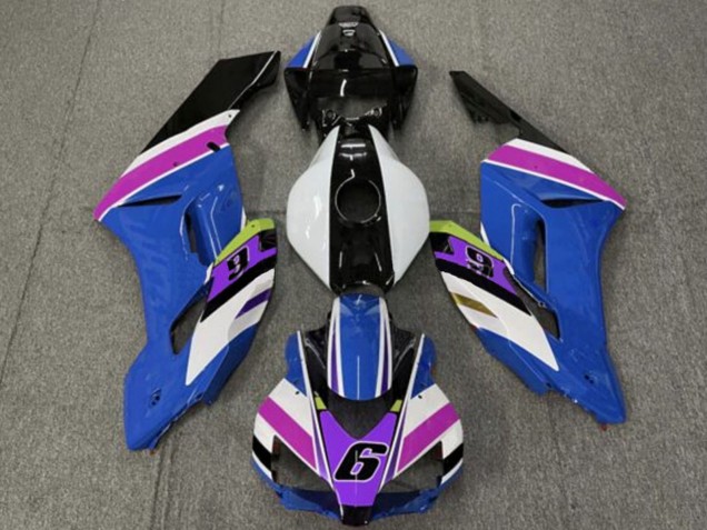 Carénages Moto Honda CBR1000RR 2004-2005 - Blanc Bleu Violet Jaune Noir Brillant 6