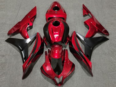 Carénage Moto Honda CBR600RR 2007-2008 - Rouge Noir Brillant OEM Style