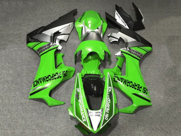 Carénages Moto Honda CBR1000RR 2017-2023 - Vert Blanc Argent Noir Mat DSI Performance