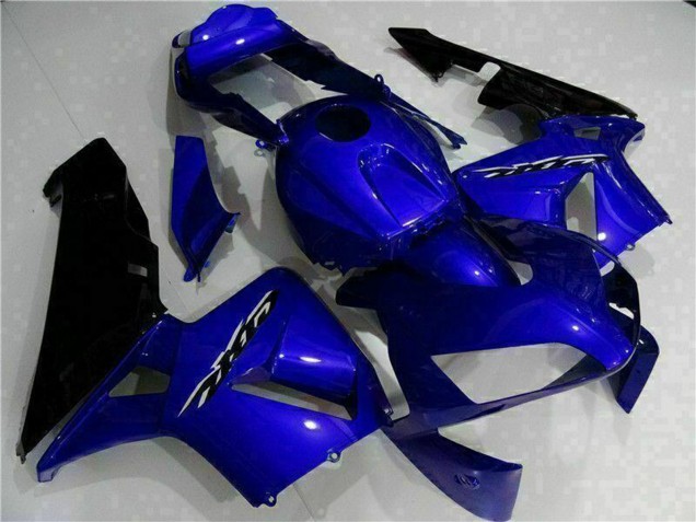 Kits Carénage Moto Honda CBR600RR 2003-2004 - Bleu Noir Brillant