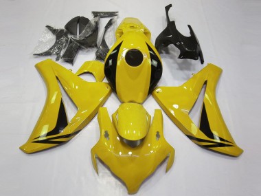 Carénages Moto Honda CBR1000RR 2008-2011 - Jaune Noir Brillant OEM Style