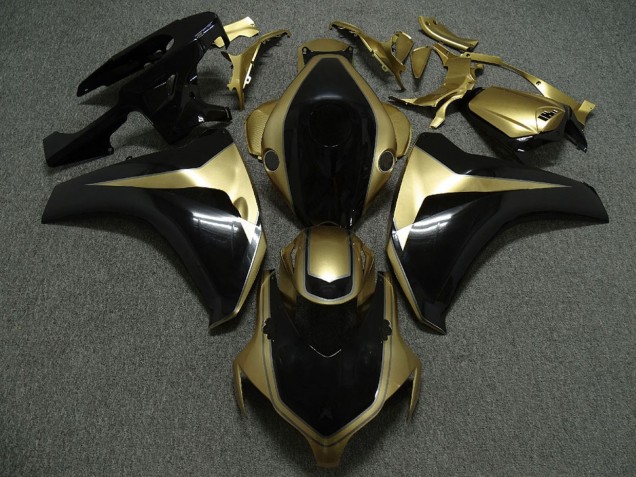Carénages Moto Honda CBR1000RR 2008-2011 - Or Noir Brillant