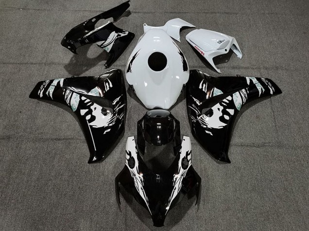 Carénages Moto Honda CBR1000RR 2008-2011 - Blanc Noir Brillant Le Mis New
