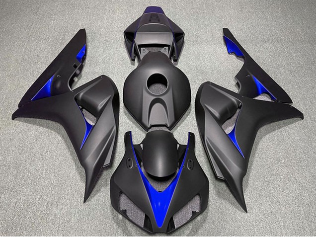 Carénages Moto Honda CBR1000RR 2006-2007 - Noir Mat Bleu