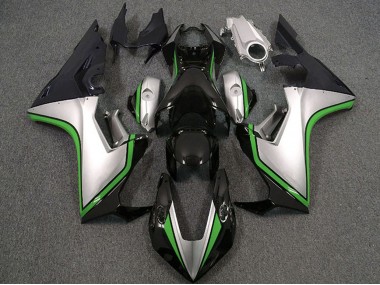 Carénages Moto Honda CBR1000RR 2017-2023 - Argent Vert Noir Brillant